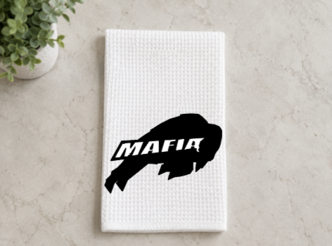 Buffalo Football Inspired Waffle Weave Kitchen Towels