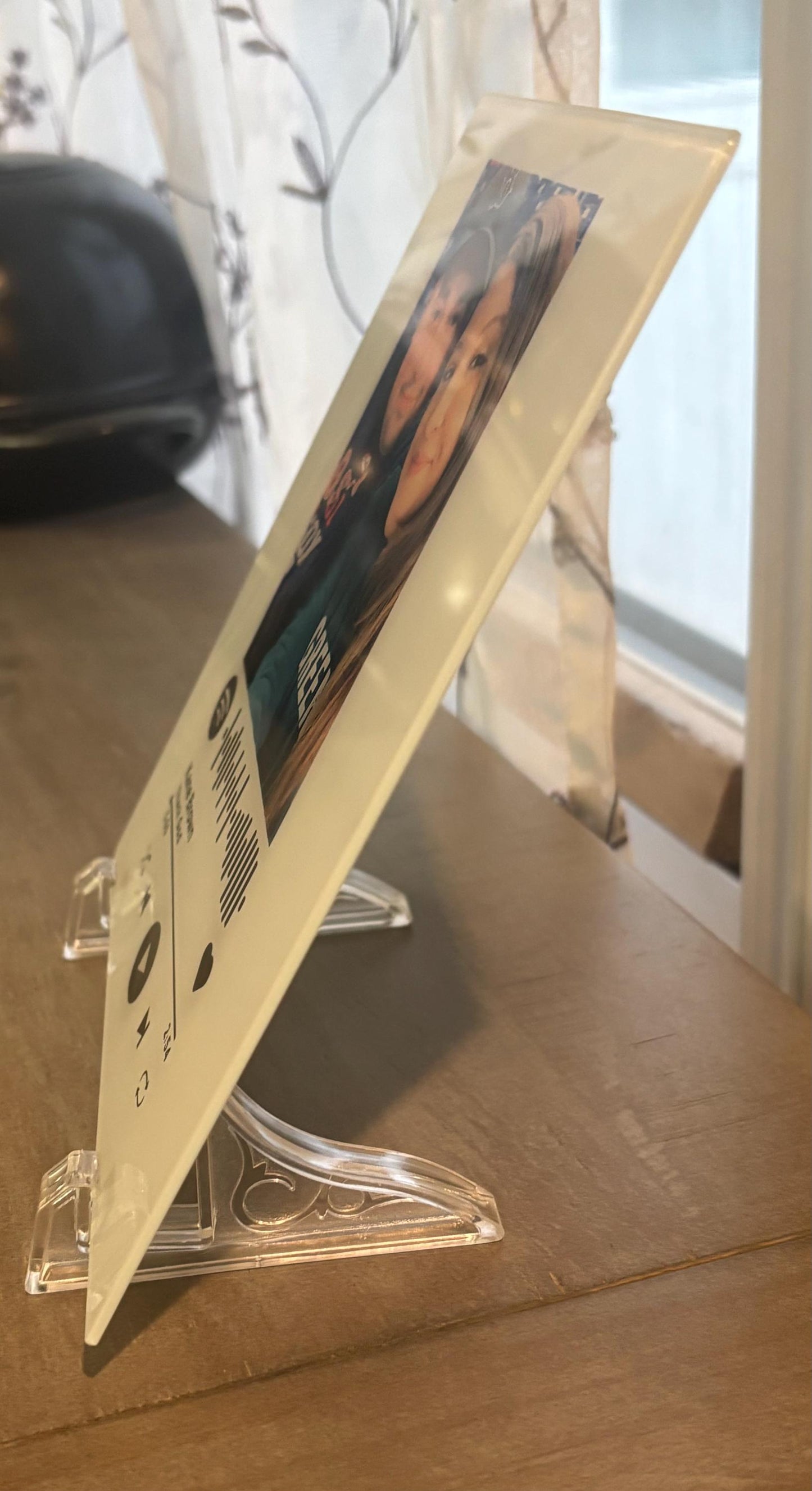 Personalized Spotify Glass Photo Plaque – Custom Song & Photo Gift