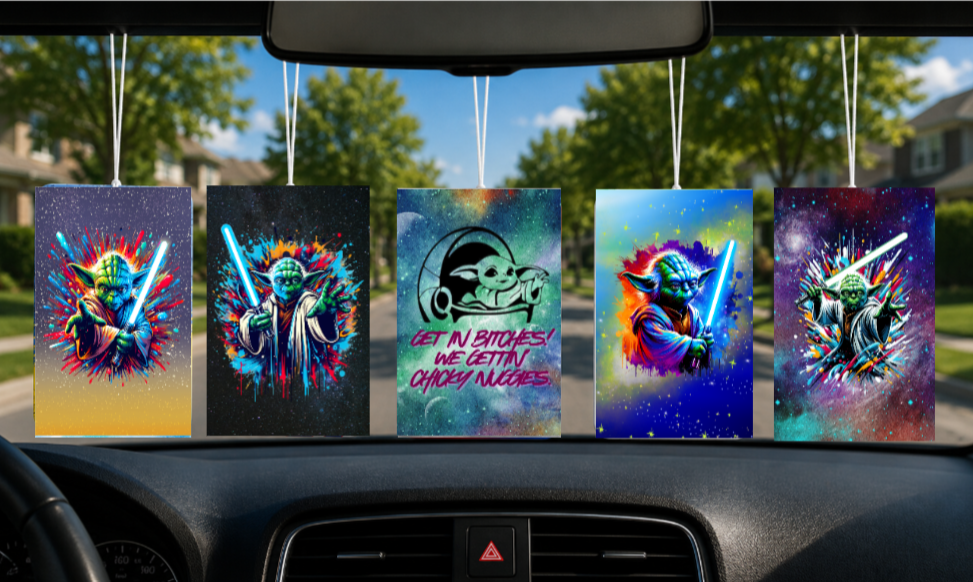 5 Pack of Yoda Car Air Freshies!