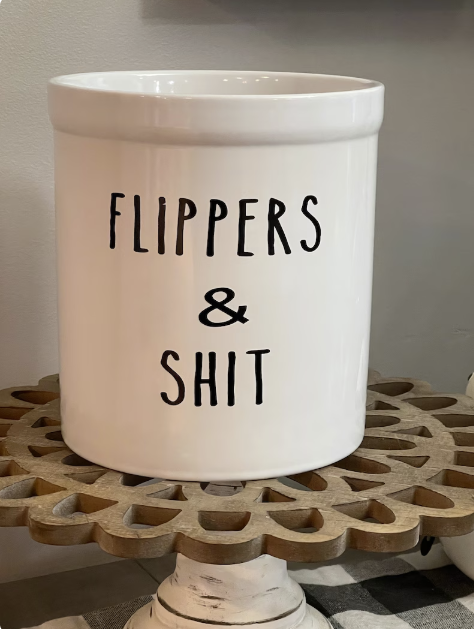 Funny Untensil Crocks