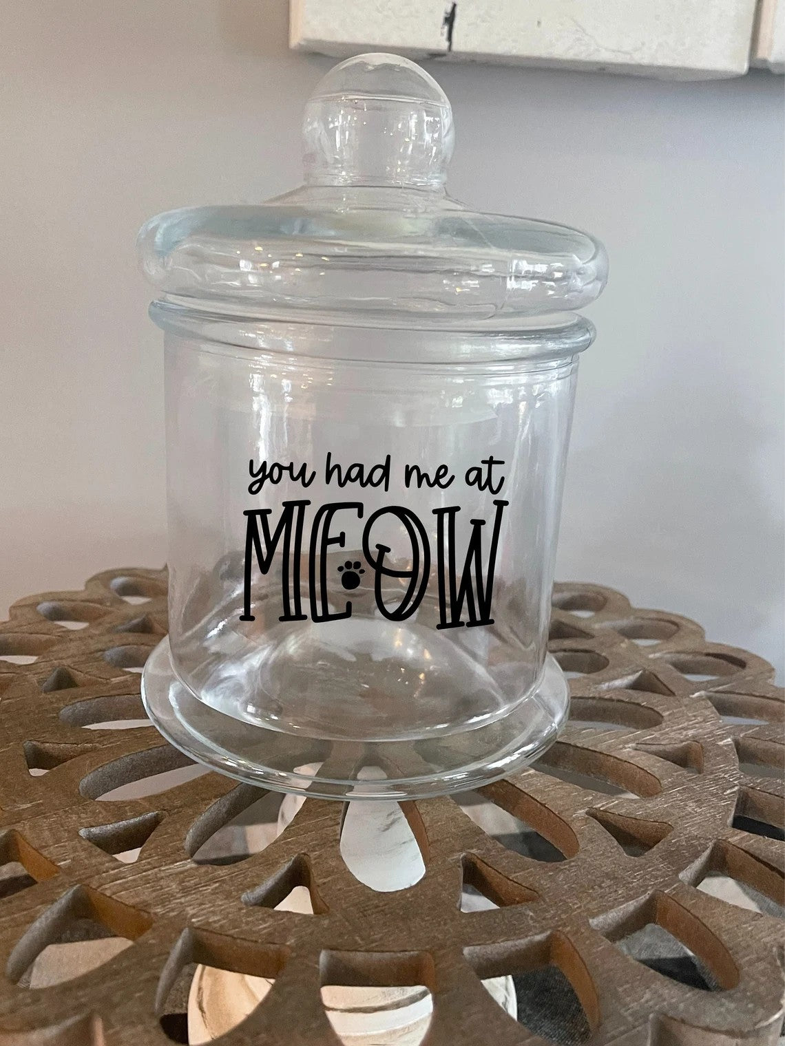 Cat Treat Jars - Multiple Sizes Available