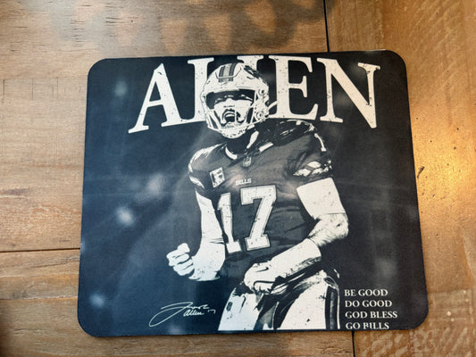 JA 17 - Mousepad - Buffalo Football Fan Desk Accesssory