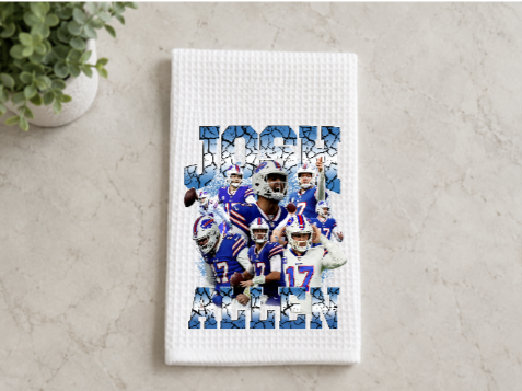 Buffalo Football Inspired Waffle Weave Kitchen Towels