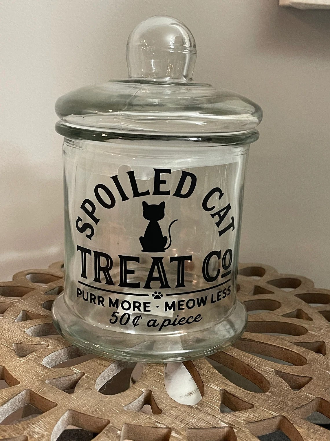 Cat Treat Jars - Multiple Sizes Available