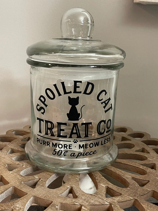Cat Treat Jars - Multiple Sizes Available