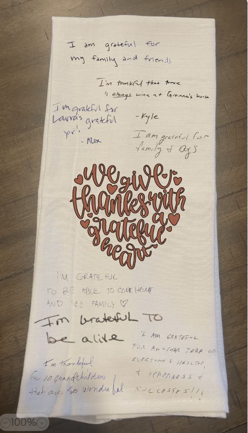 Your Treasured Recipe or Note from a Loved One on a Tea Towel - Unique, one of a kind!