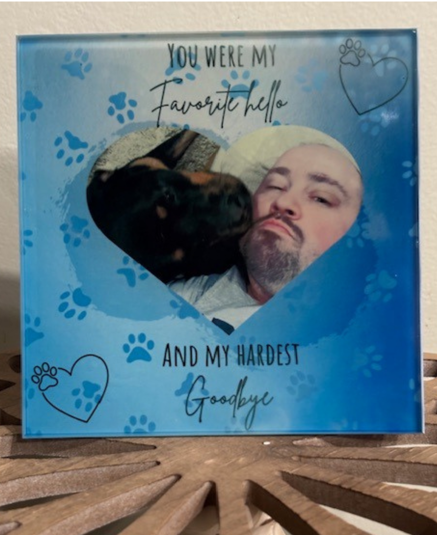 6x6 Glass Pet Memorial Tile