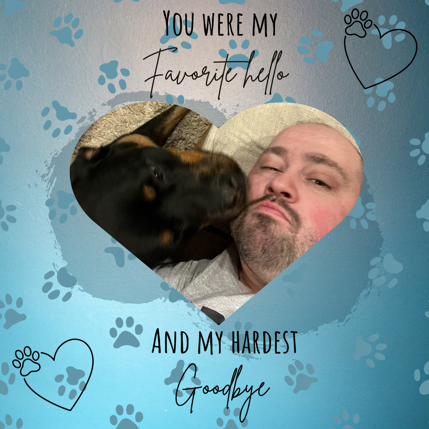 6x6 Glass Pet Memorial Tile