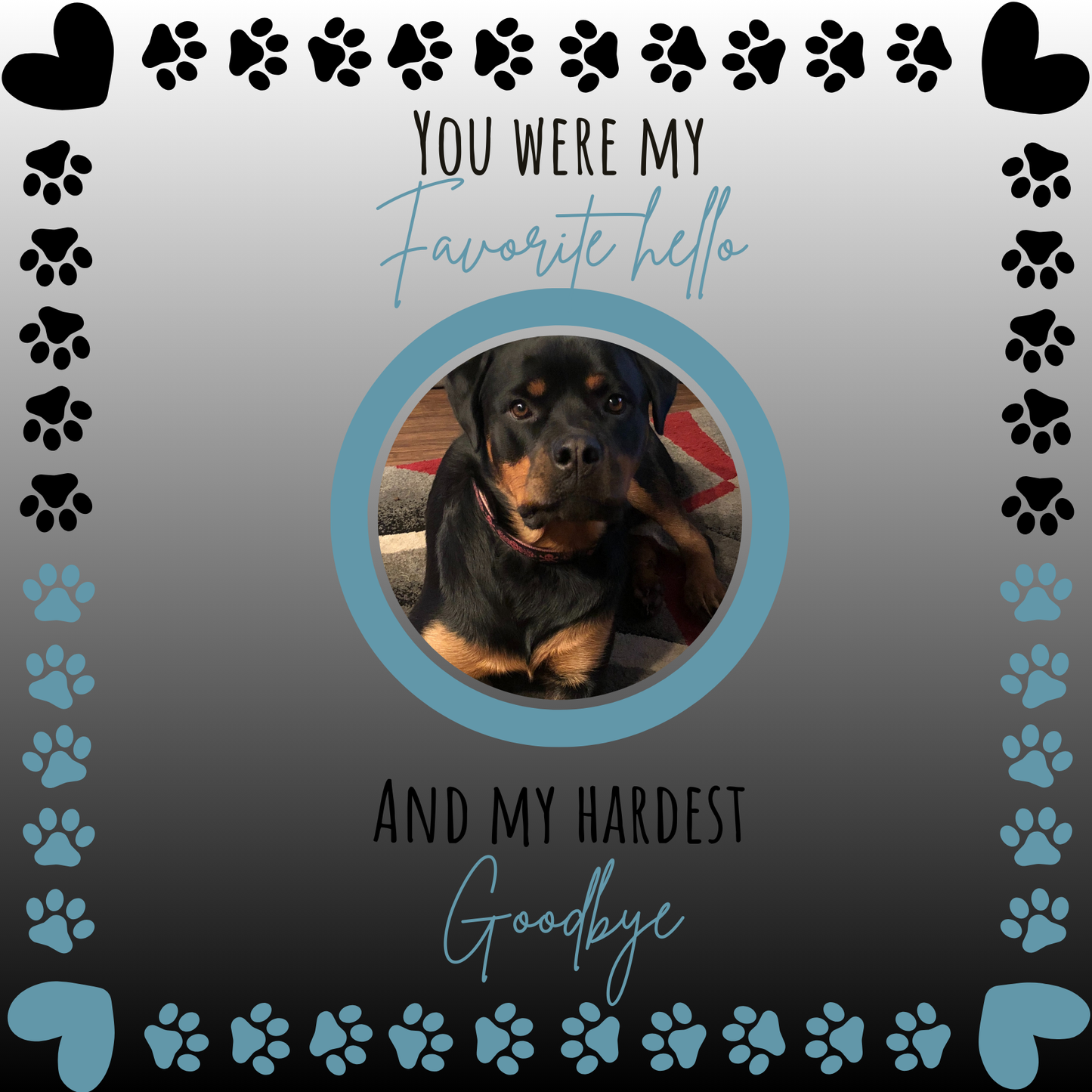 6x6 Glass Pet Memorial Tile