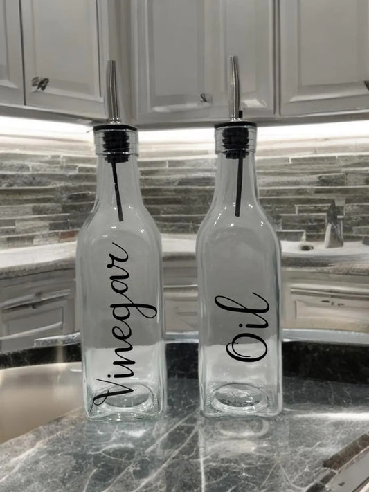 Set of Vinegar and Oil Dispensers