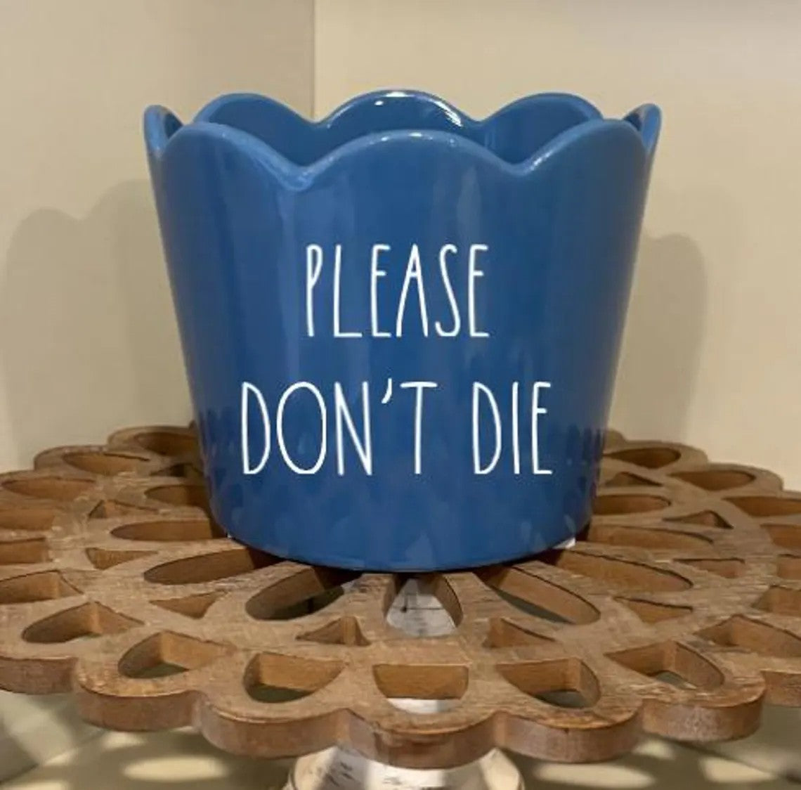 Please Don't Die Flower Pot