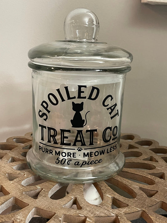 Spoiled Cat Treat Jar!