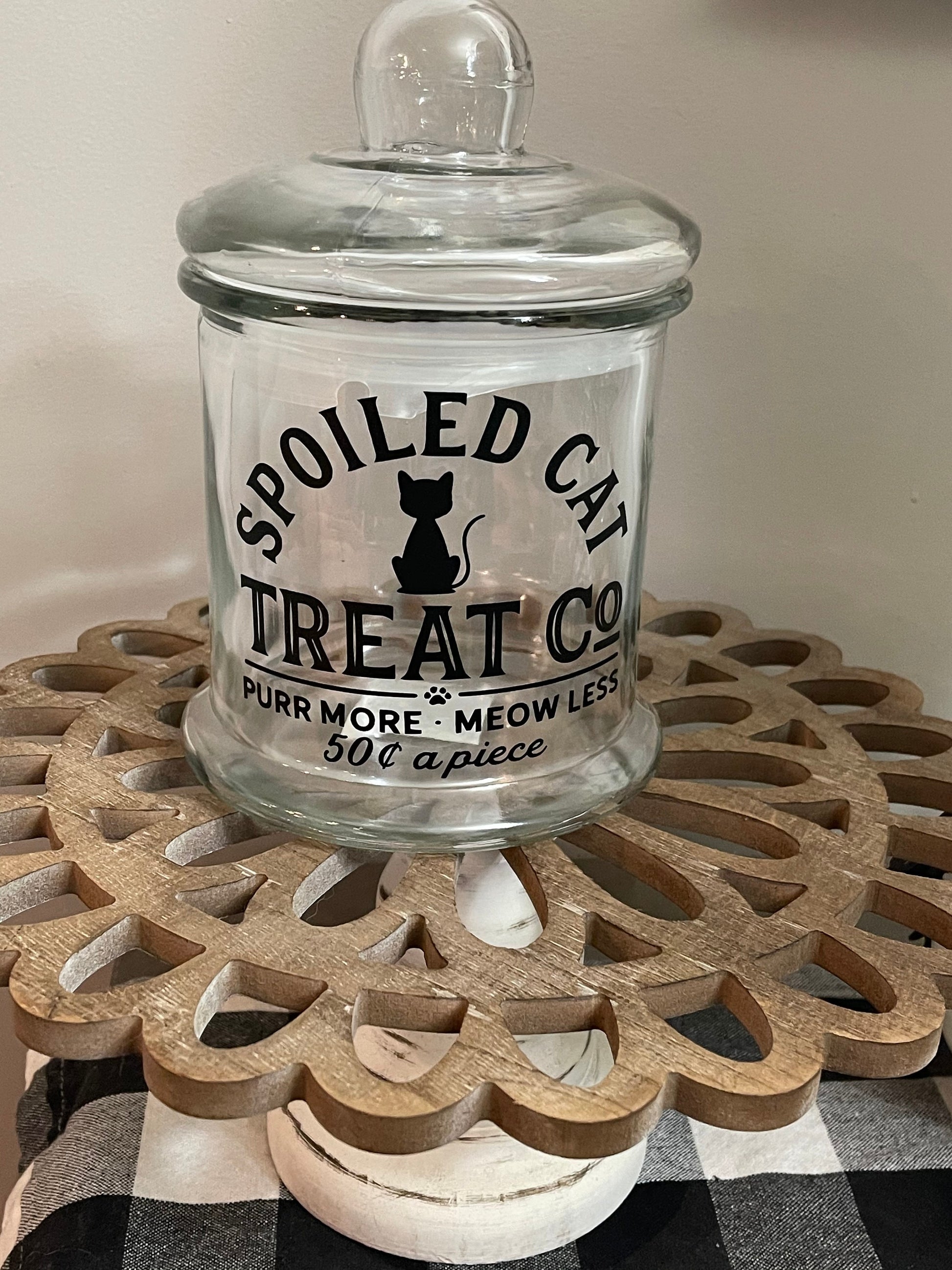 Spoiled Cat Treat Jar!