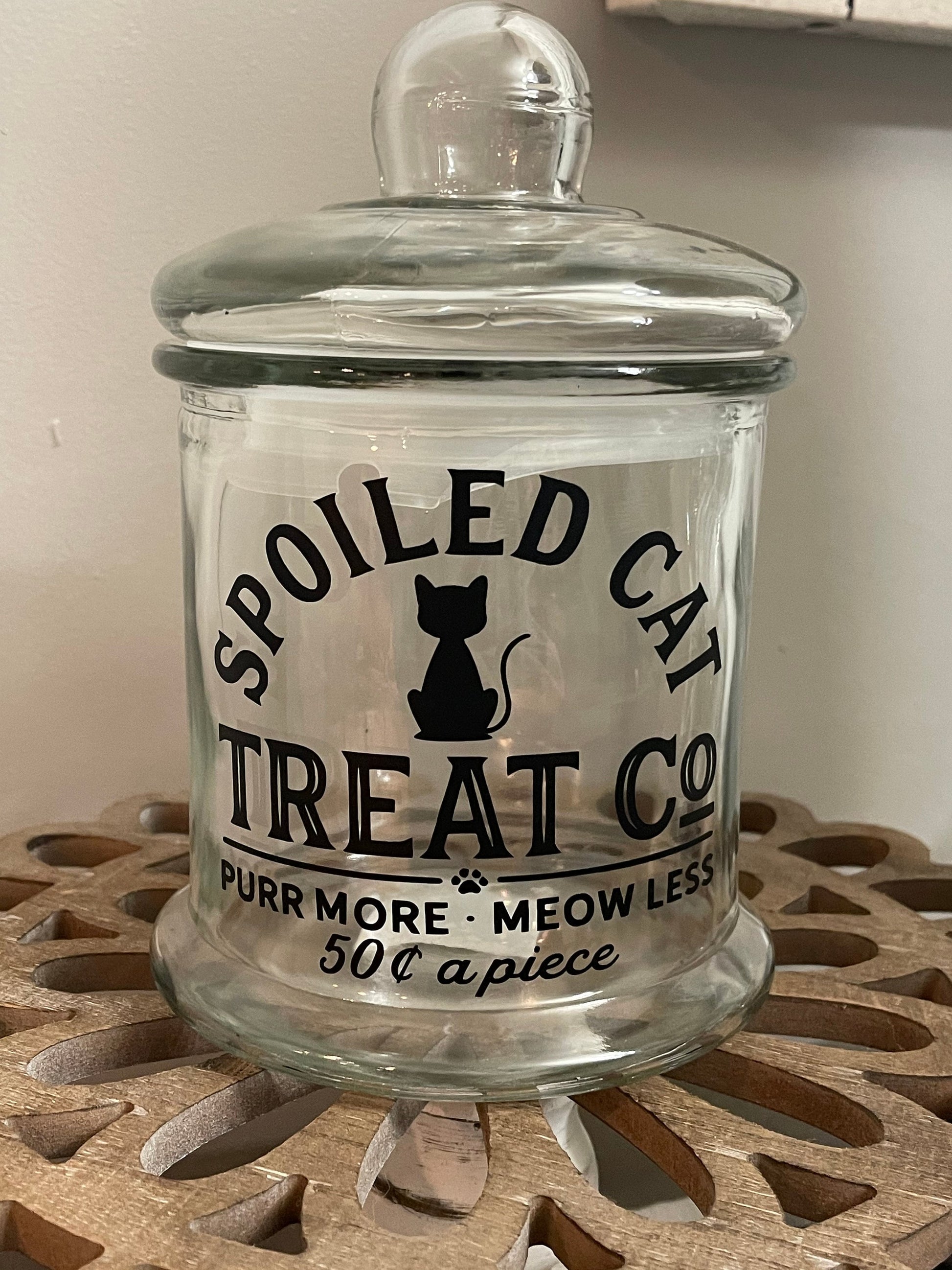Spoiled Cat Treat Jar!