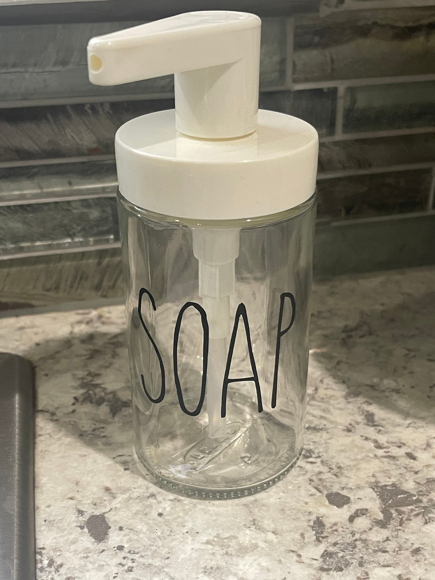 Glass Soap Dispenser