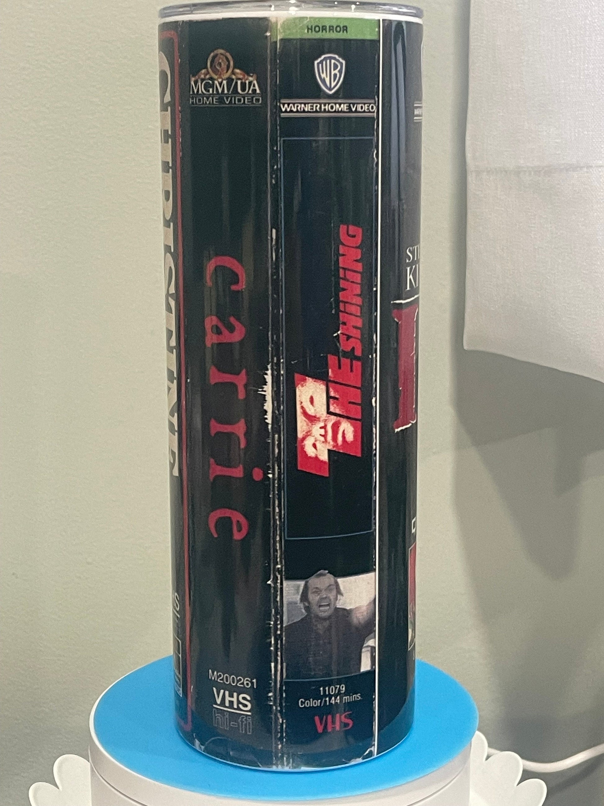 VHS 20 oz Horror movie Tumbler!