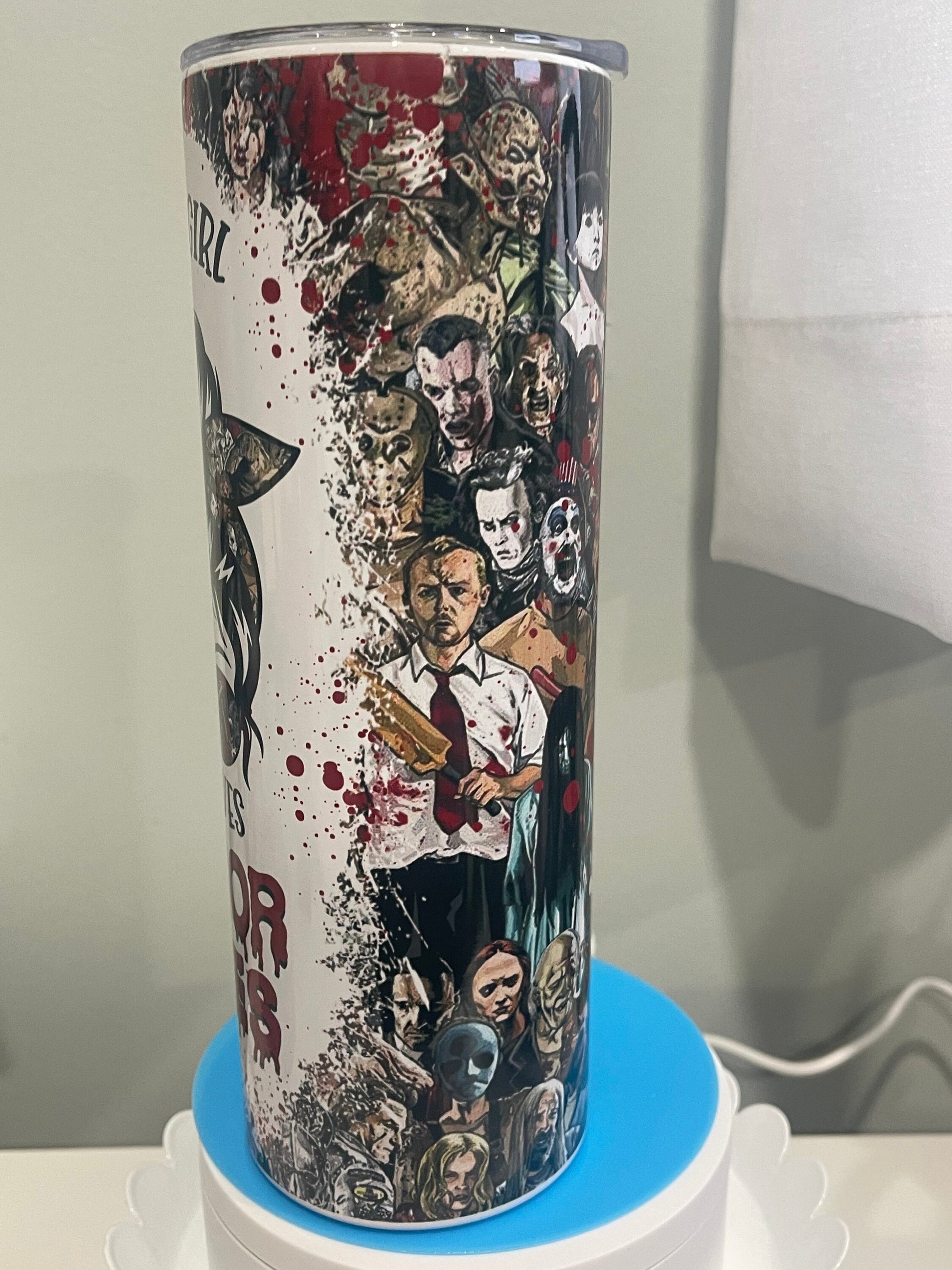 Just a Girl Who Loves Horror Movies Tumbler!