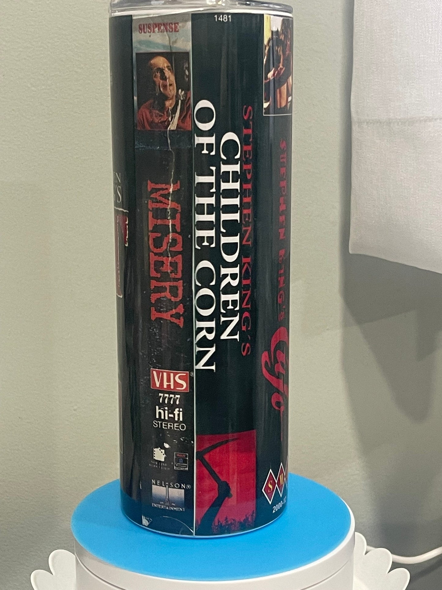 VHS 20 oz Horror movie Tumbler!