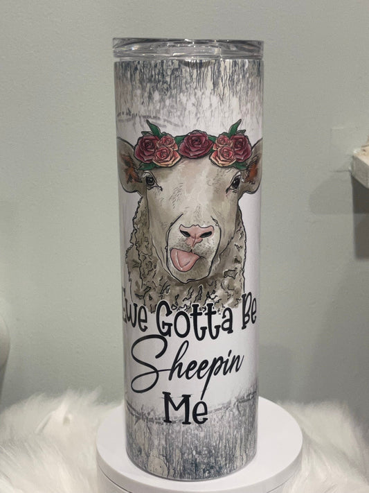 Sheep Tumbler, Funny Animal Stainless Steel 20oz