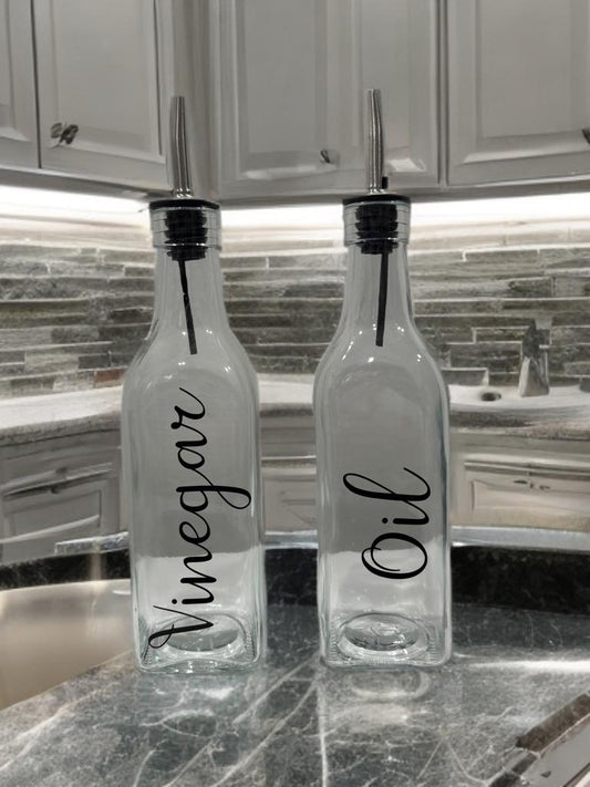 Vinegar and Oil Dispenser Set