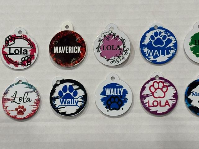 Pet ID Tags! QR Code option
