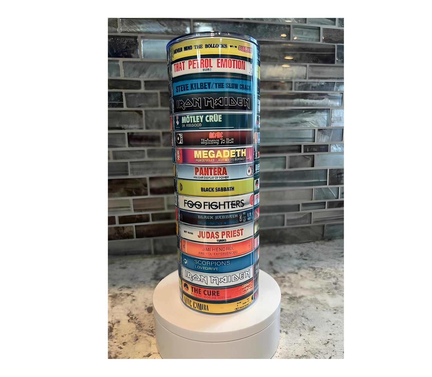 80's Rock Music Tumbler - Retro Vibes!