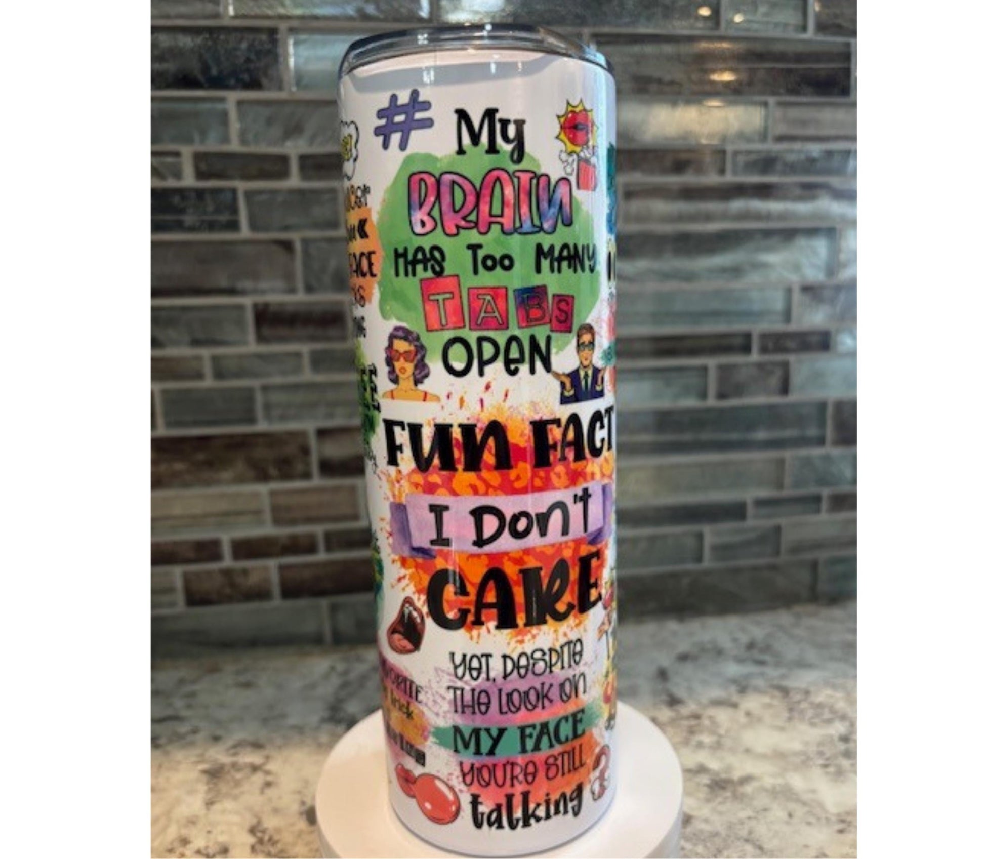 Sarcastic 20 oz tumbler!