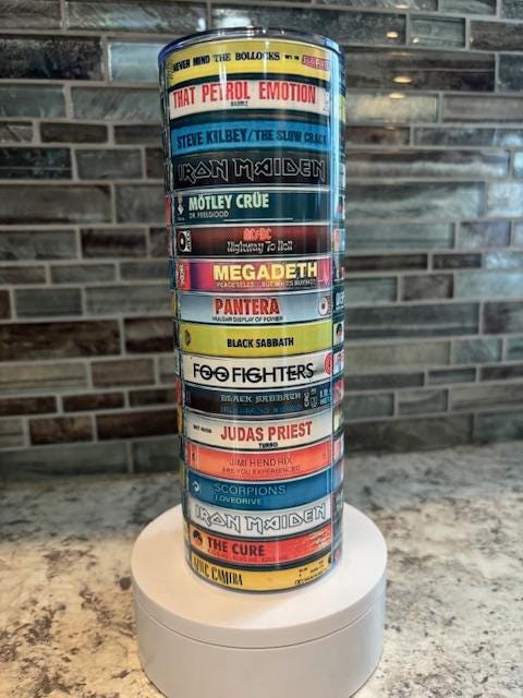 80's Rock Music Tumbler - Retro Vibes!