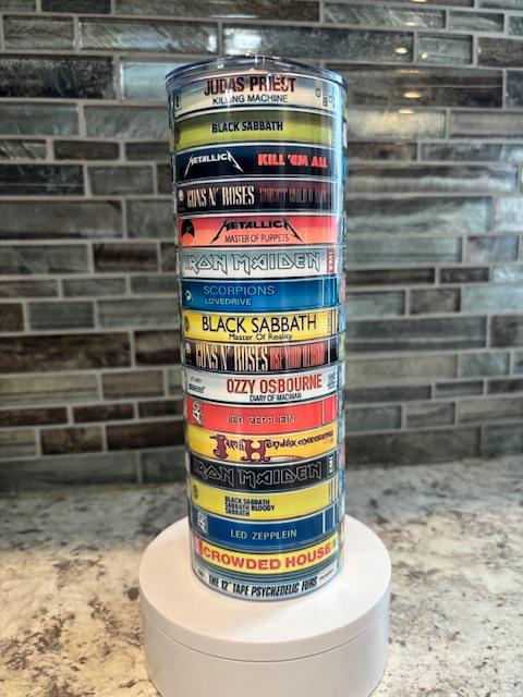 80's Rock Music Tumbler - Retro Vibes!
