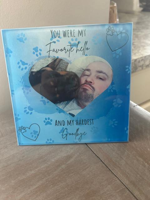 Glass Pet Memorial Tile