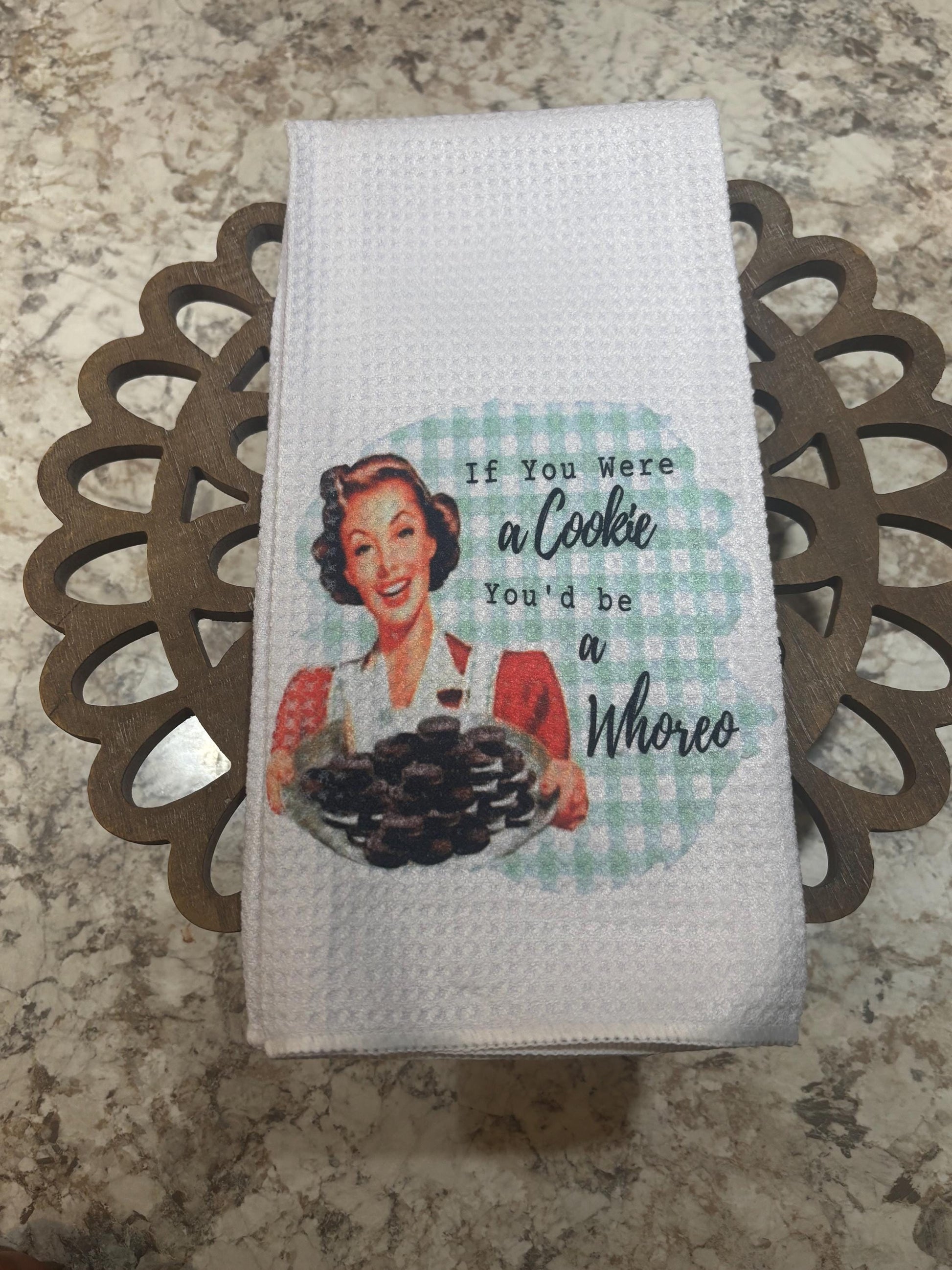 Funny Cookie Tea Towel!!