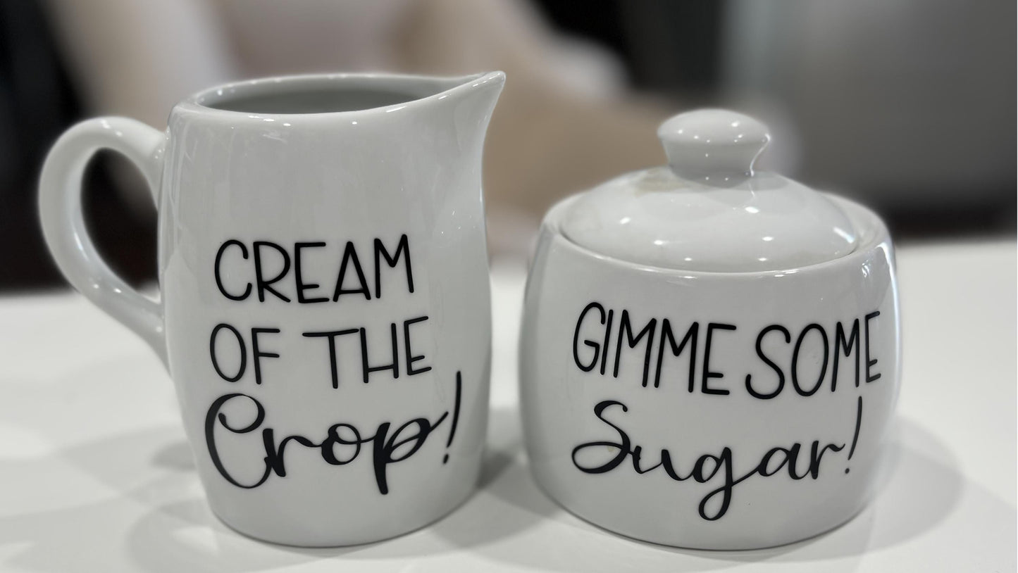 Cream of the Crop and Give me some Sugar Set Farmhouse Style Set!