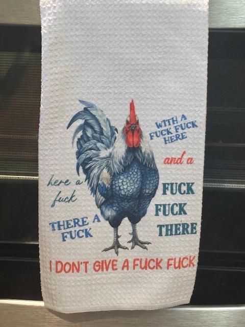 Funny Rooster Tea Towel!