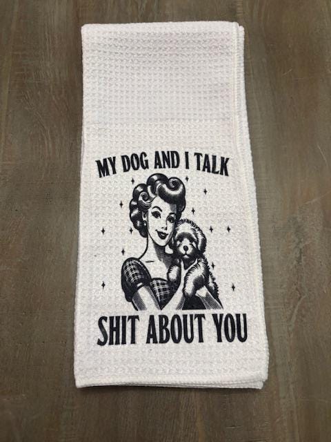 Funny Dog or Cat Kitchen Towels