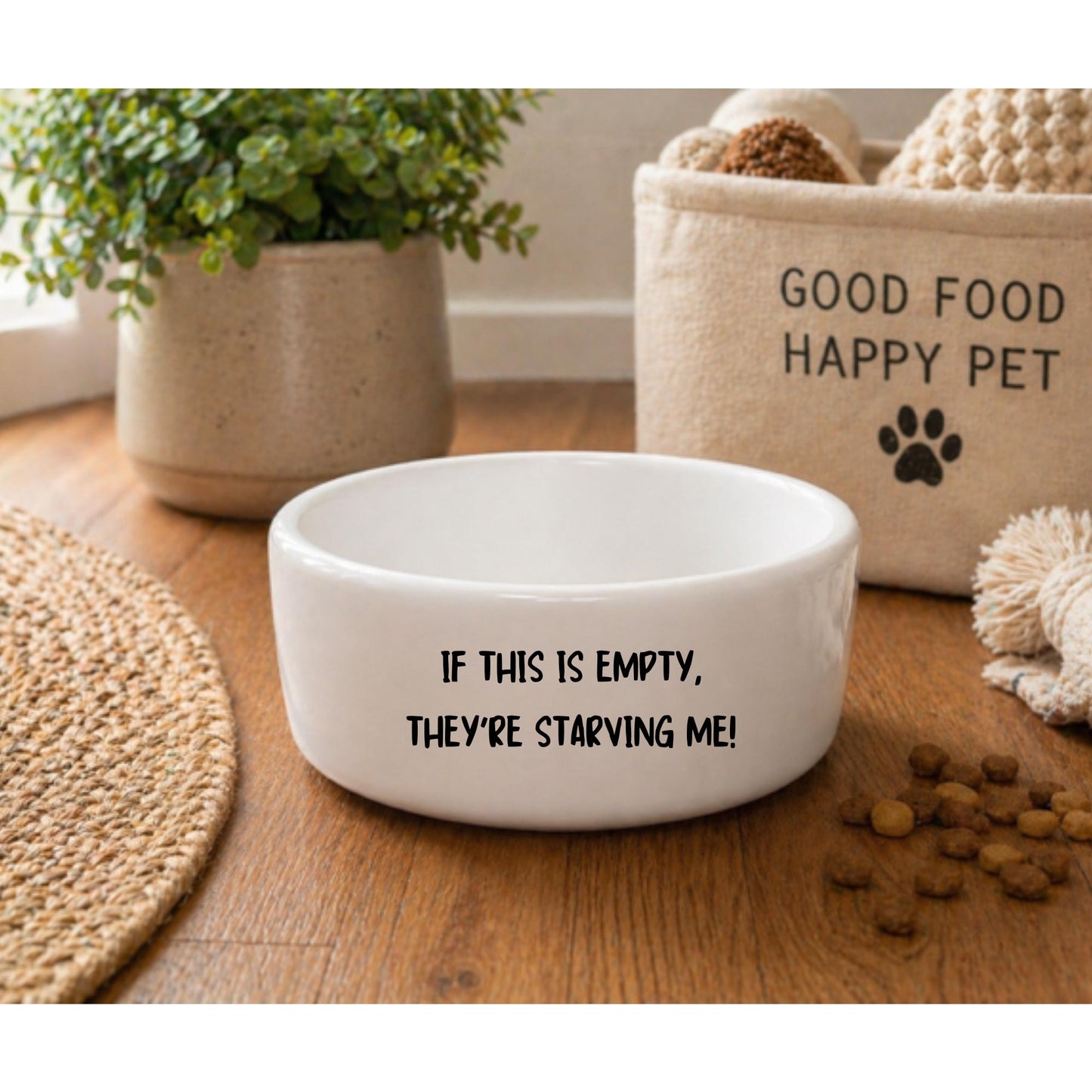 Ceramic Pet Bowls! 6-inch Dishes