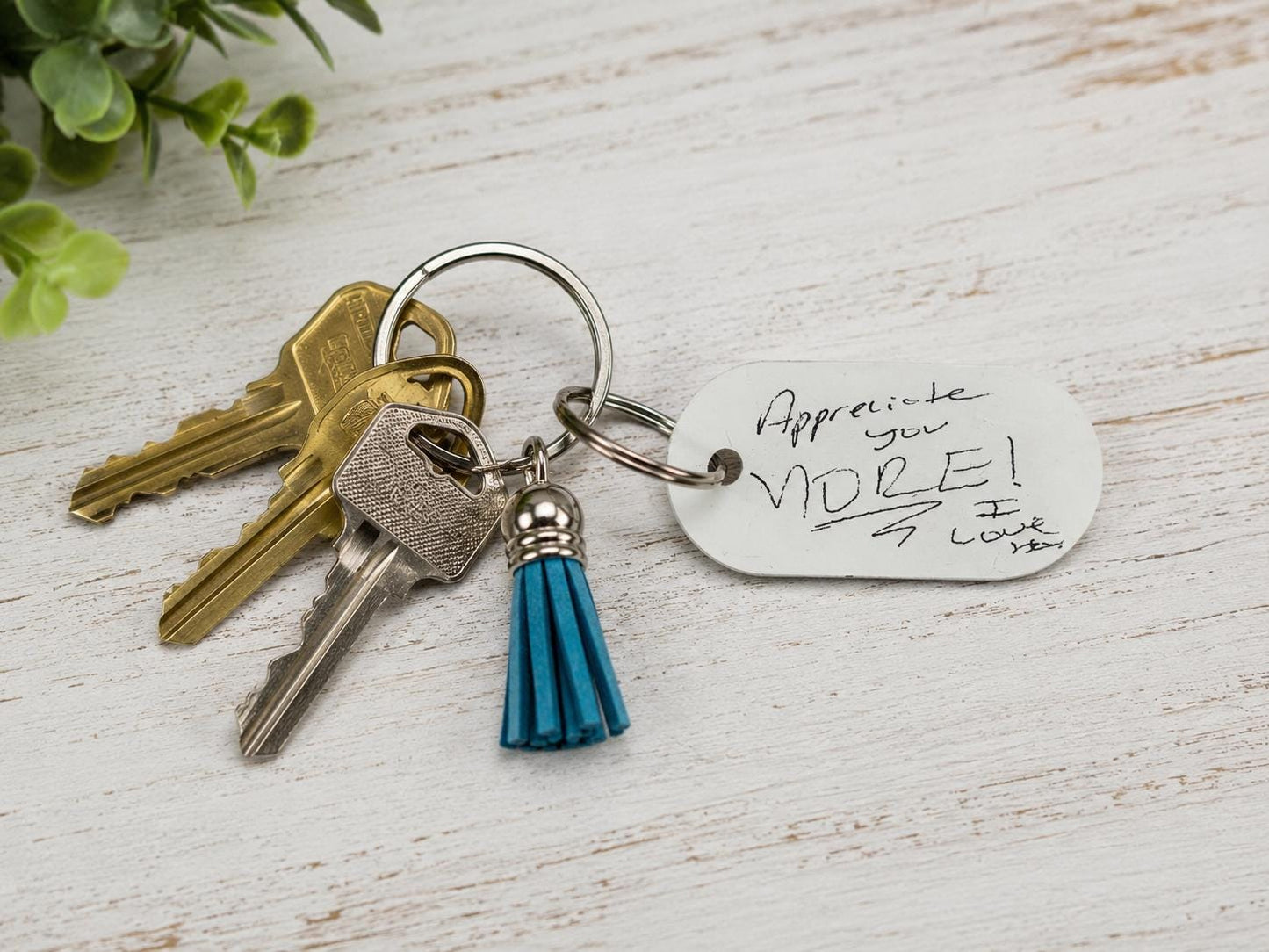 Your Special Note or Message on a Keychain!