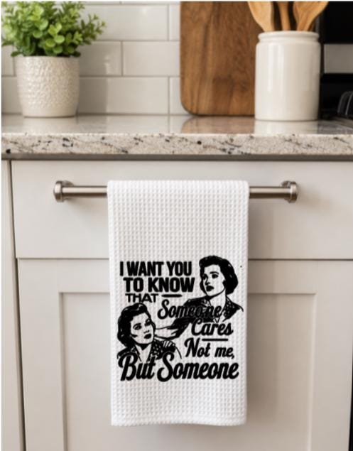 Someone Cares Tea Towel