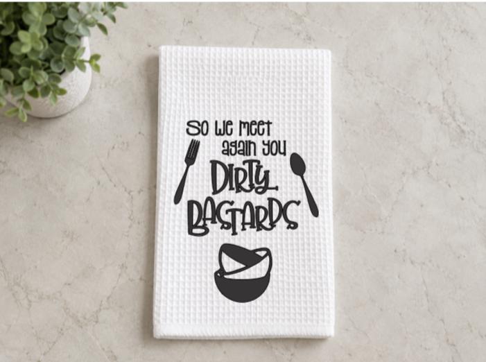 So We Meet Again Tea Towel