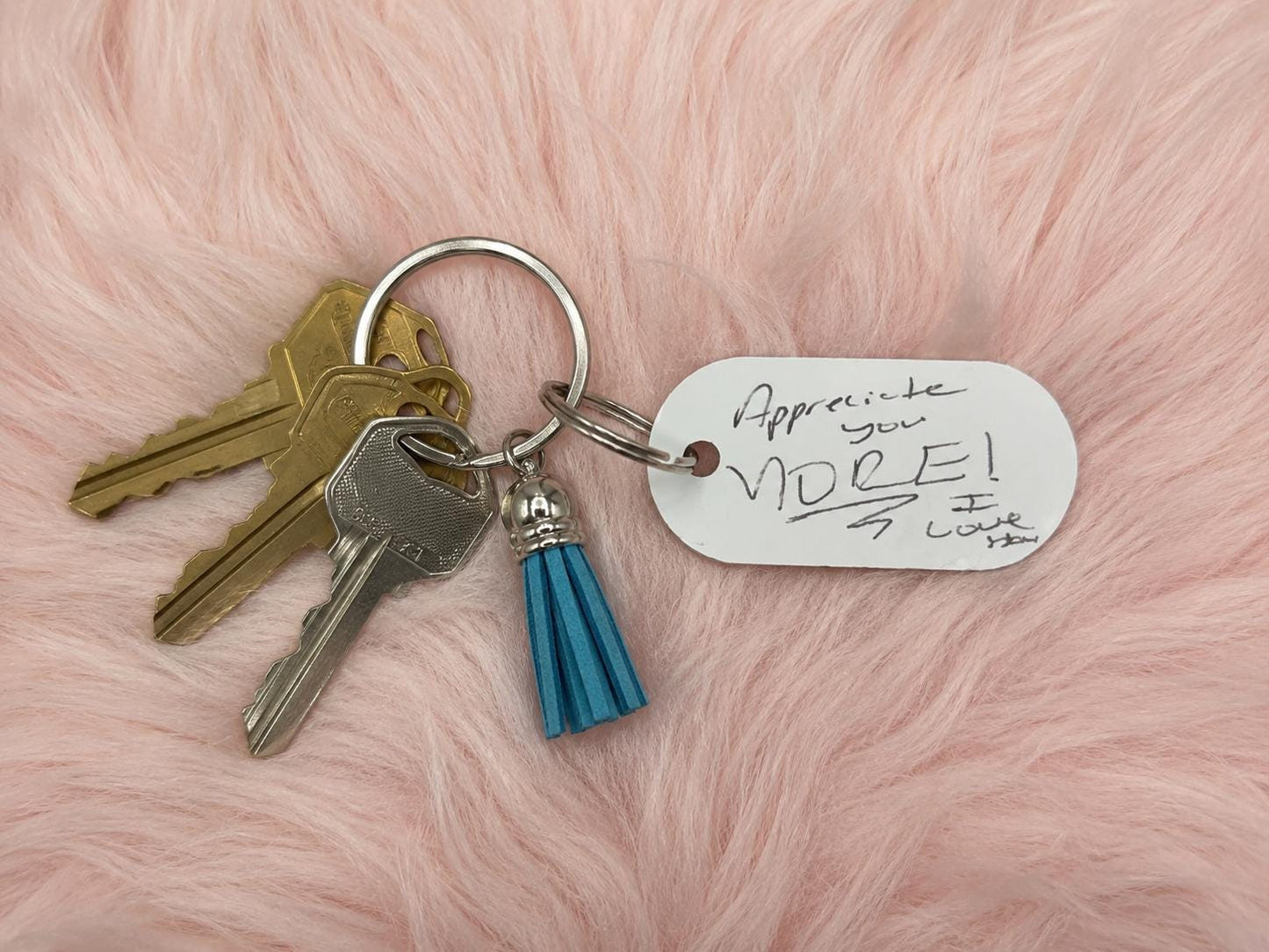 Your Special Note or Message on a Keychain!
