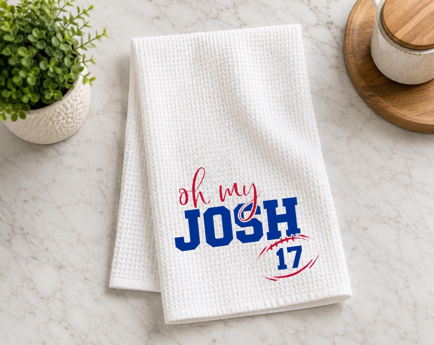 Buffalo Football Tea Towel