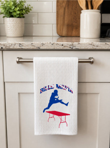 Buffalo Football Inspired Waffle Weave Kitchen Towels