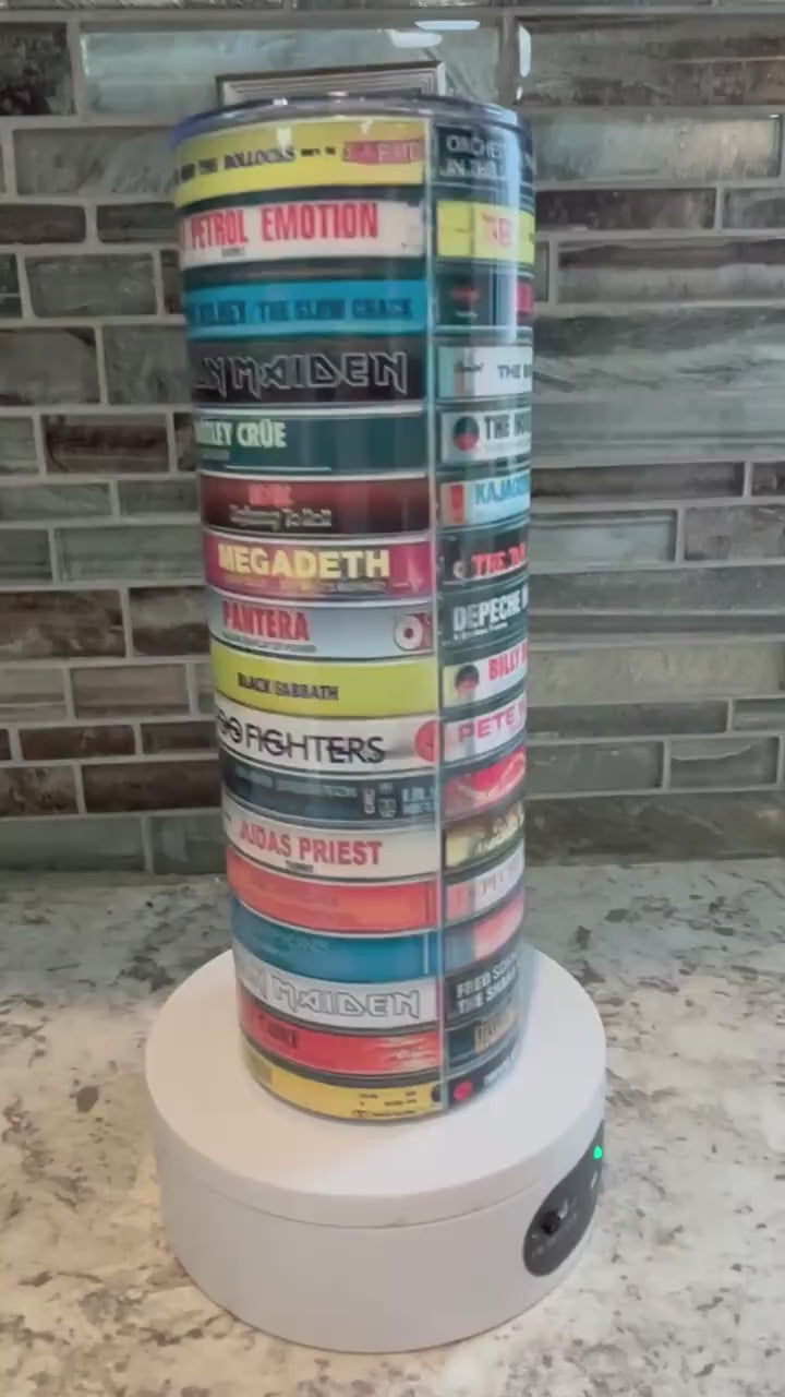 80's Rock Music Tumbler - Retro Vibes!