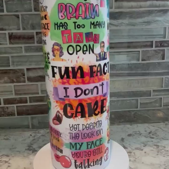 Sarcastic 20 oz tumbler!